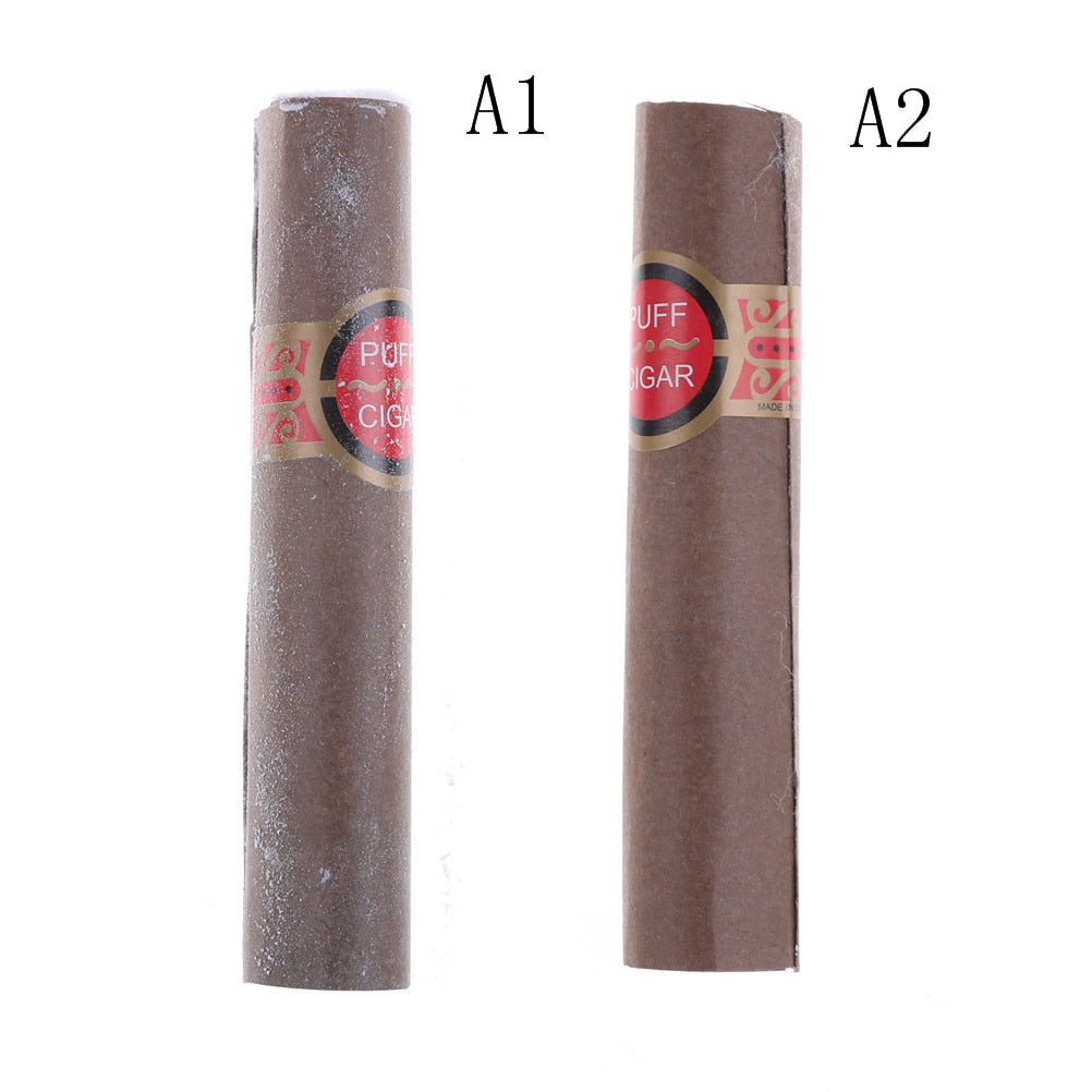 1PCS puff cigar Toys Puff Cigar Fake Cigar cigarette smoke Cigar Prop Toys for Make up Party or Halloween Tricky